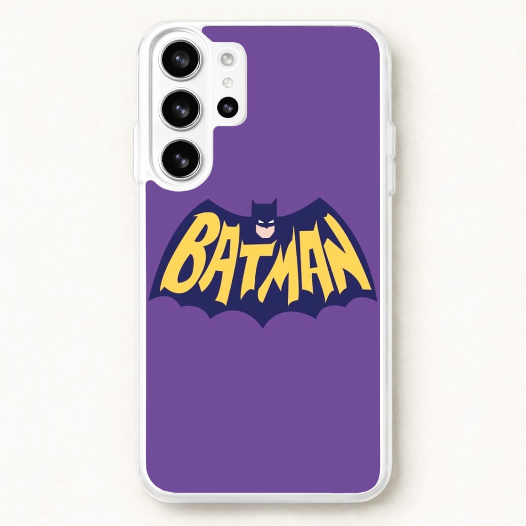 Bat Superhero Purple Logo Phone Case for Galaxy S26 Ultra