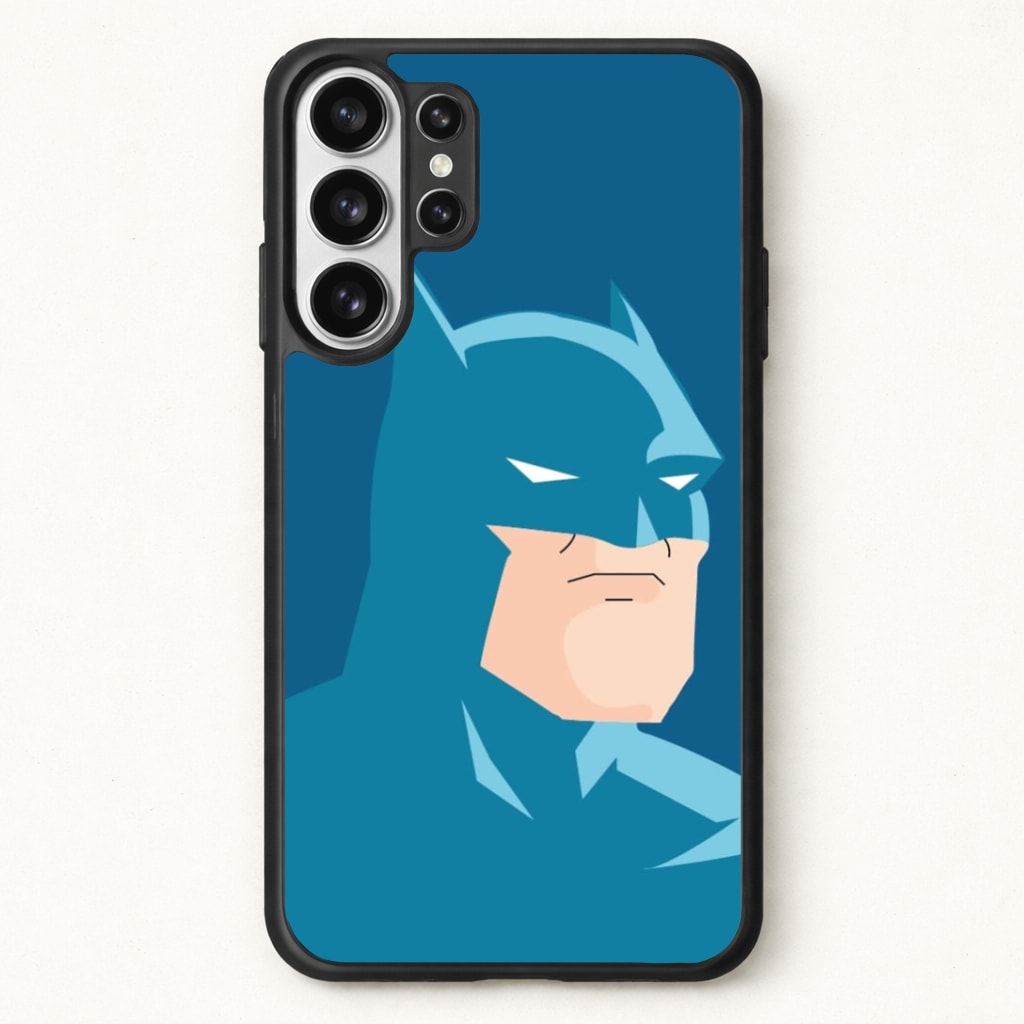 Blue Bat Superhero Phone Case for Galaxy S26 Ultra