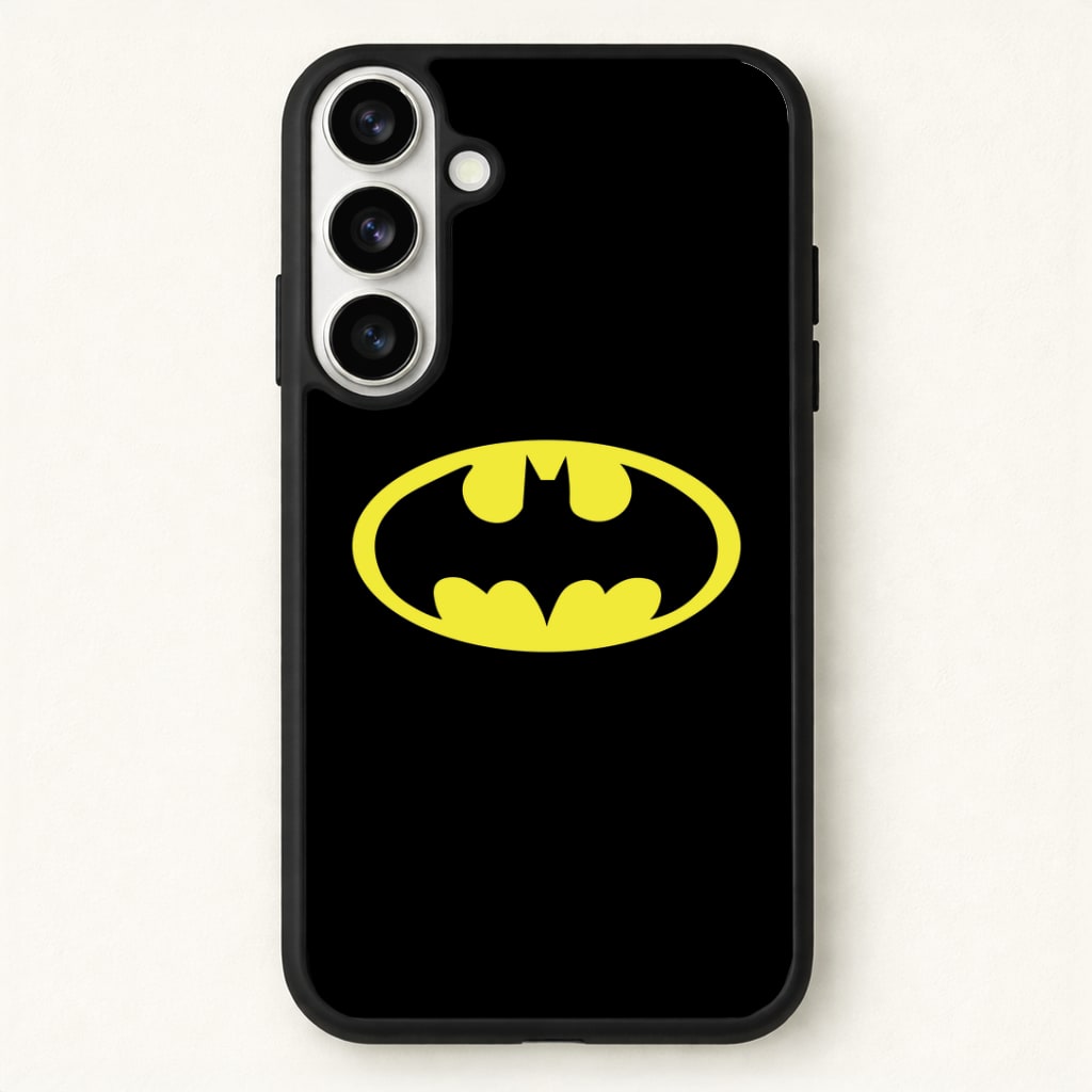 Black Bat Superhero Logo Phone Case for Galaxy S26