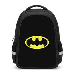 Black Bat Superhero Logo Backpack