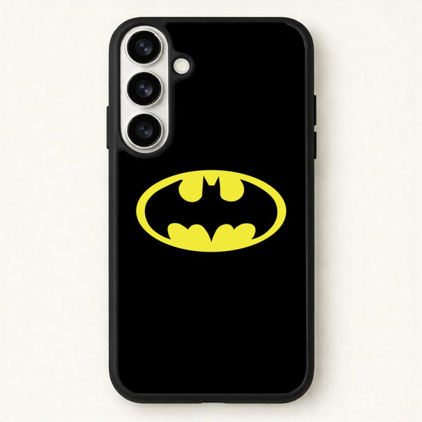 Black Bat Superhero Logo Phone Case for Galaxy S26 Plus