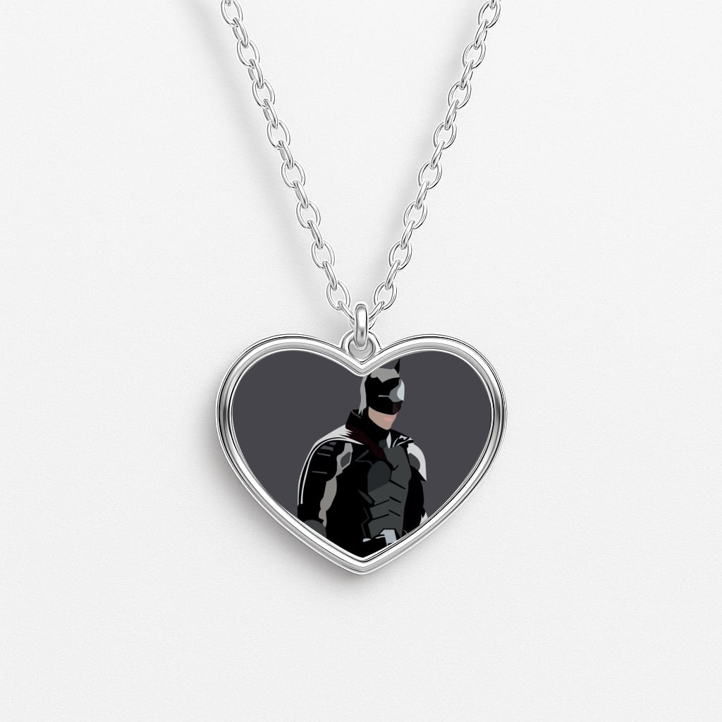Black Bat Superhero Necklace