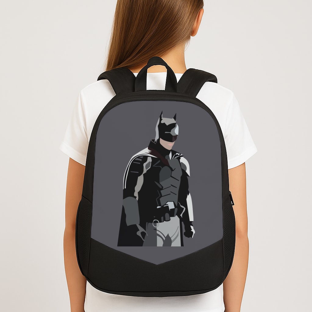 Black Bat Superhero School Bag