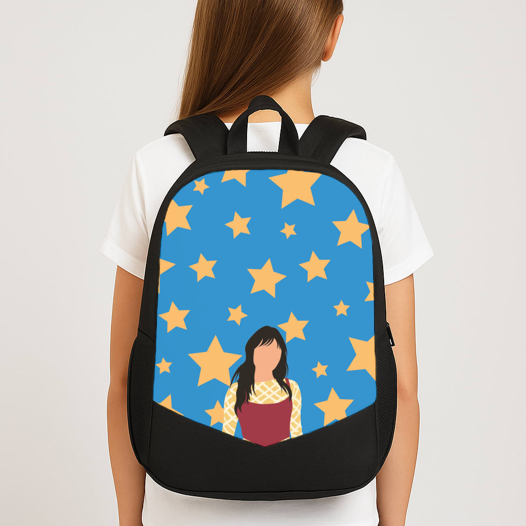 Gold Stars Large School Bag