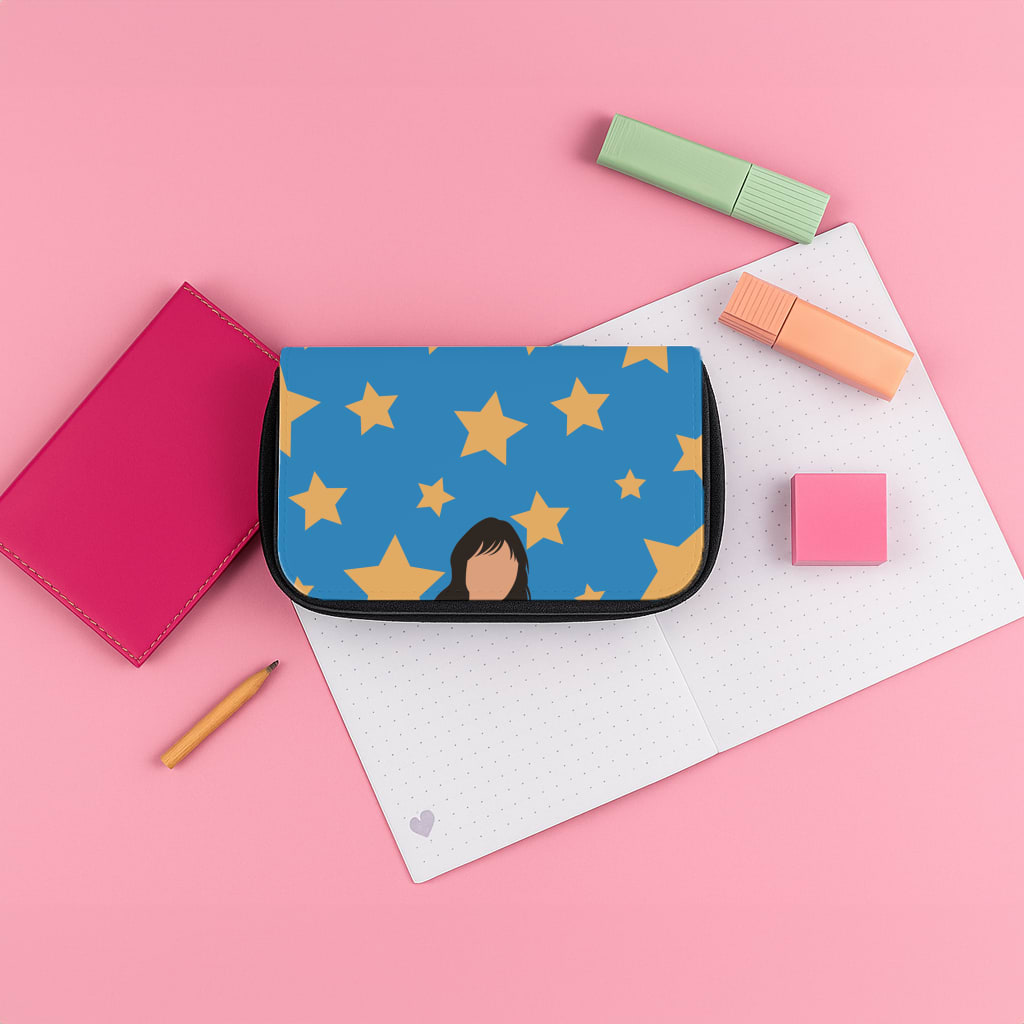 Gold Stars Pencil Case