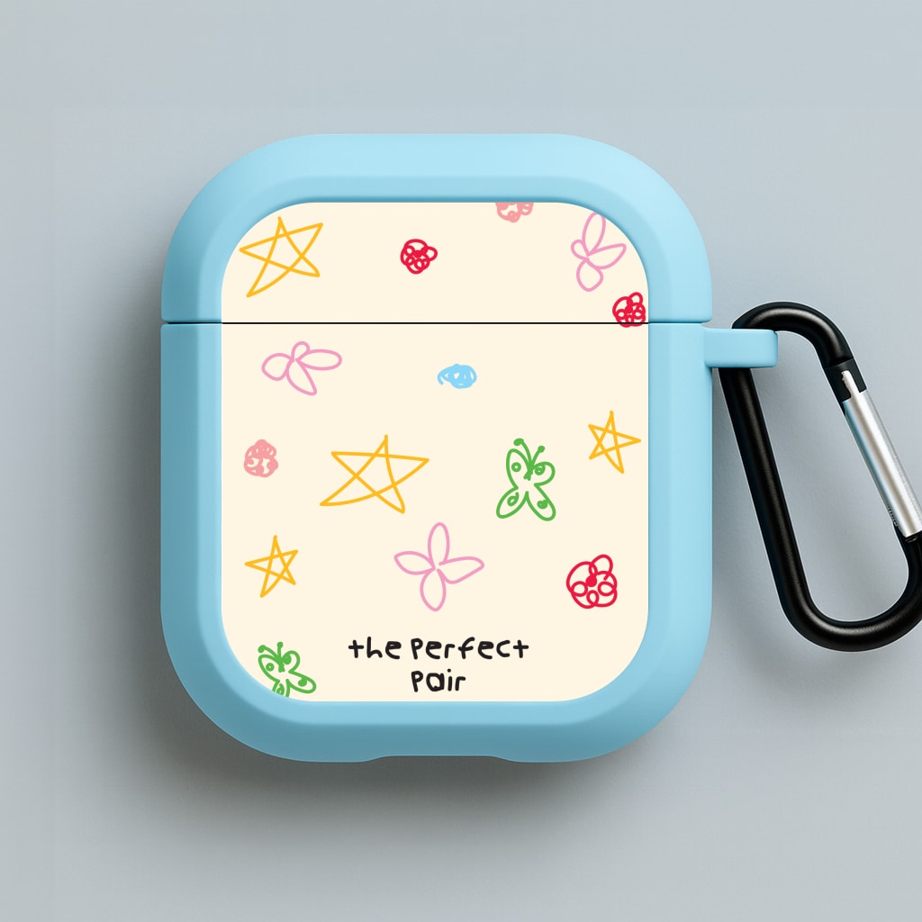 The Perfect Pair Blue AirPods Case