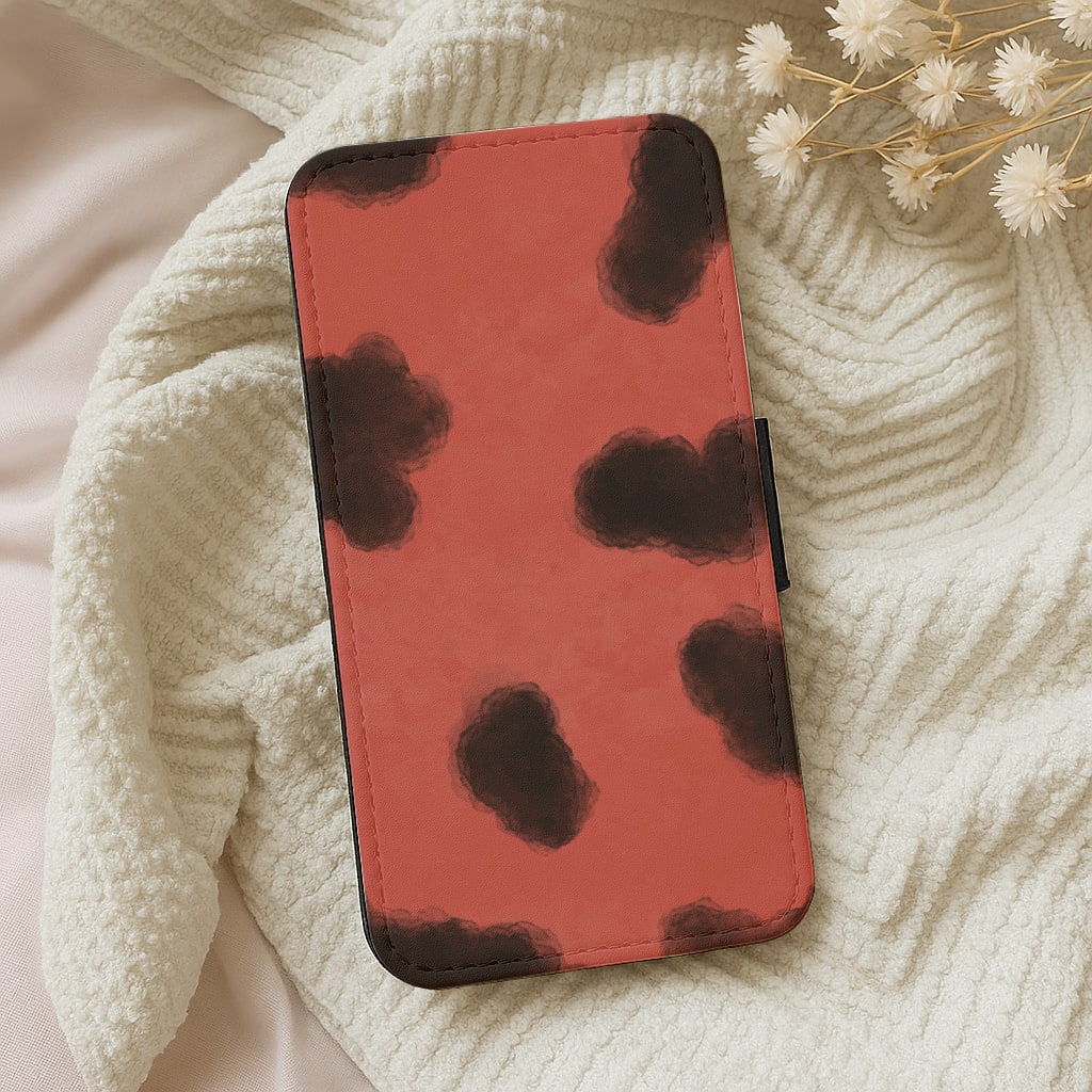 Red And Black - Bella Poarch Wallet Phone Case