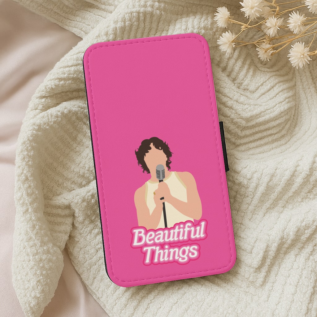 Neon Pink Beautiful Things Wallet Phone Case