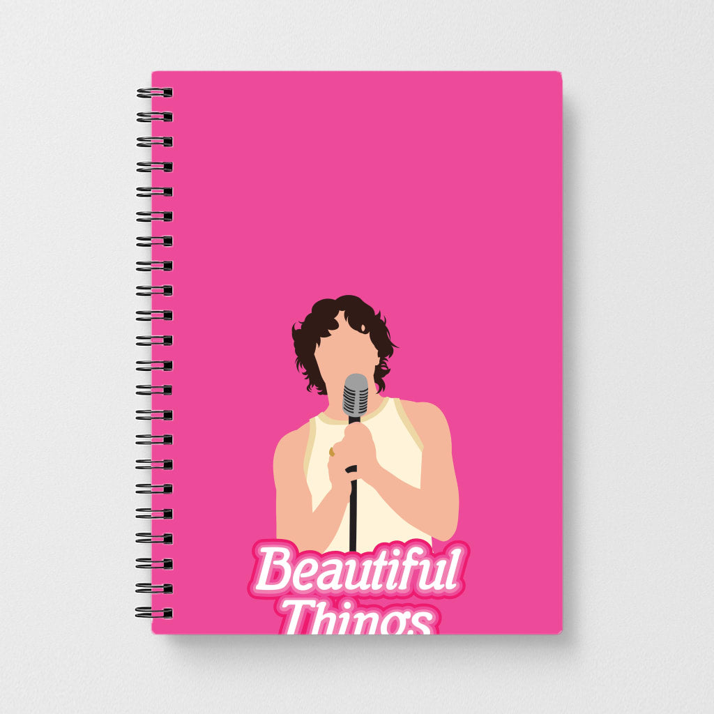 Neon Pink Beautiful Things Notebook