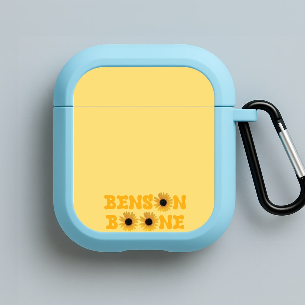 Boone Sunflowers Blue AirPods Case
