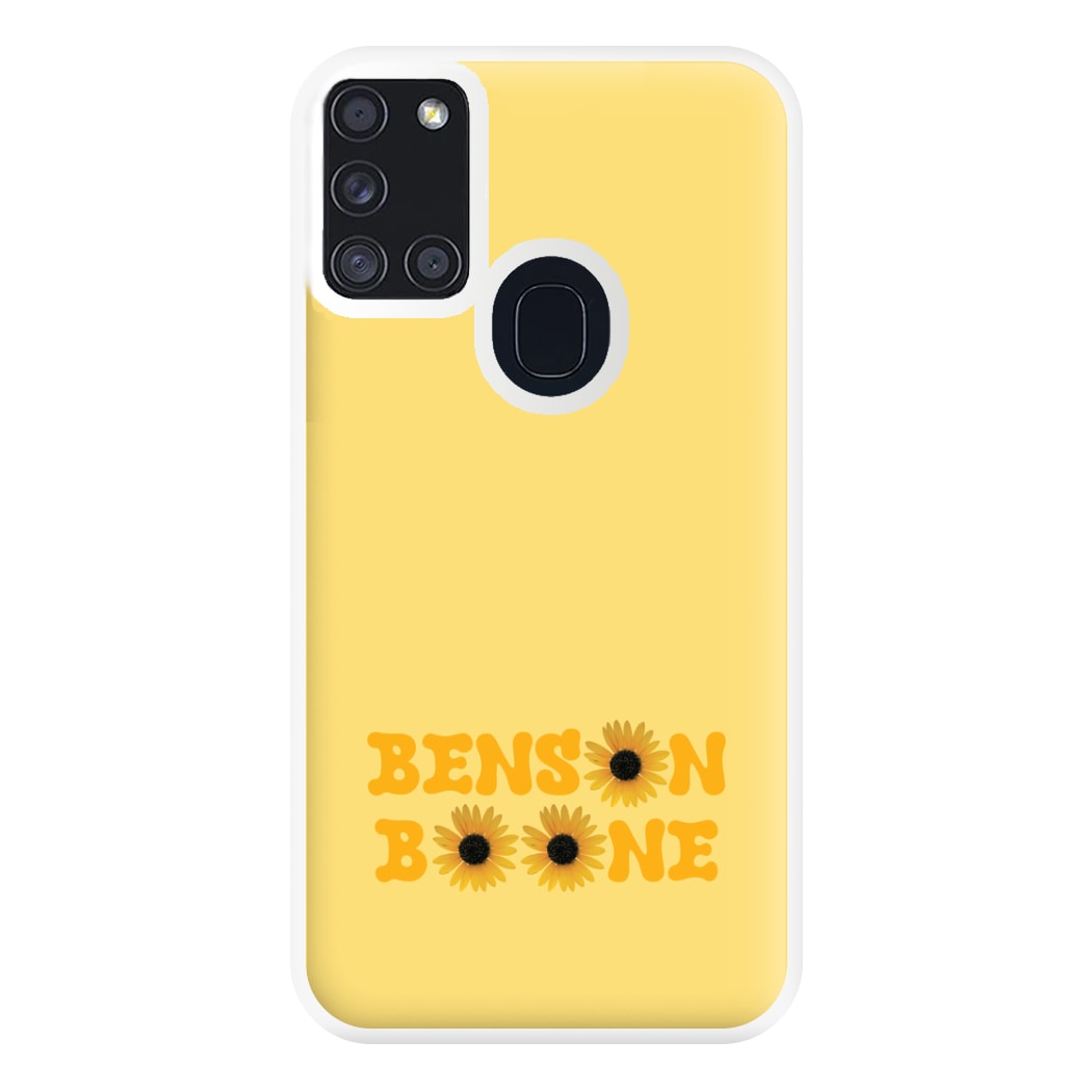 Boone Sunflowers Phone Case for Galaxy A21s