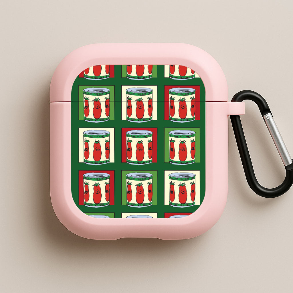 Tomato Pattern Pink AirPods Case