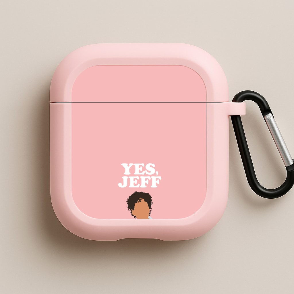 Yes Jeff Pink AirPods Case