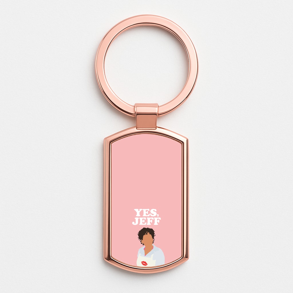 Yes Jeff Rose Gold Keyring