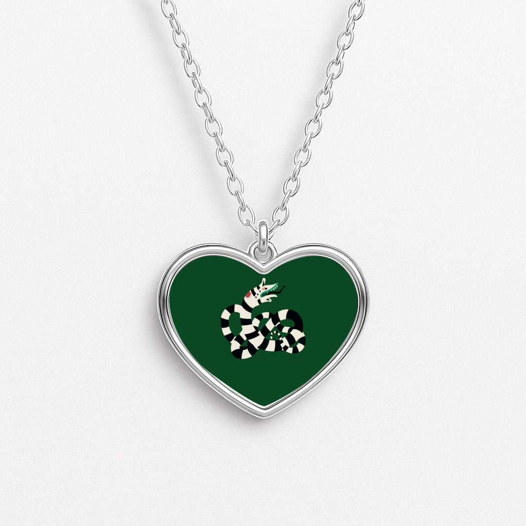 Sandworm - Beetle Halloween Heart Necklace