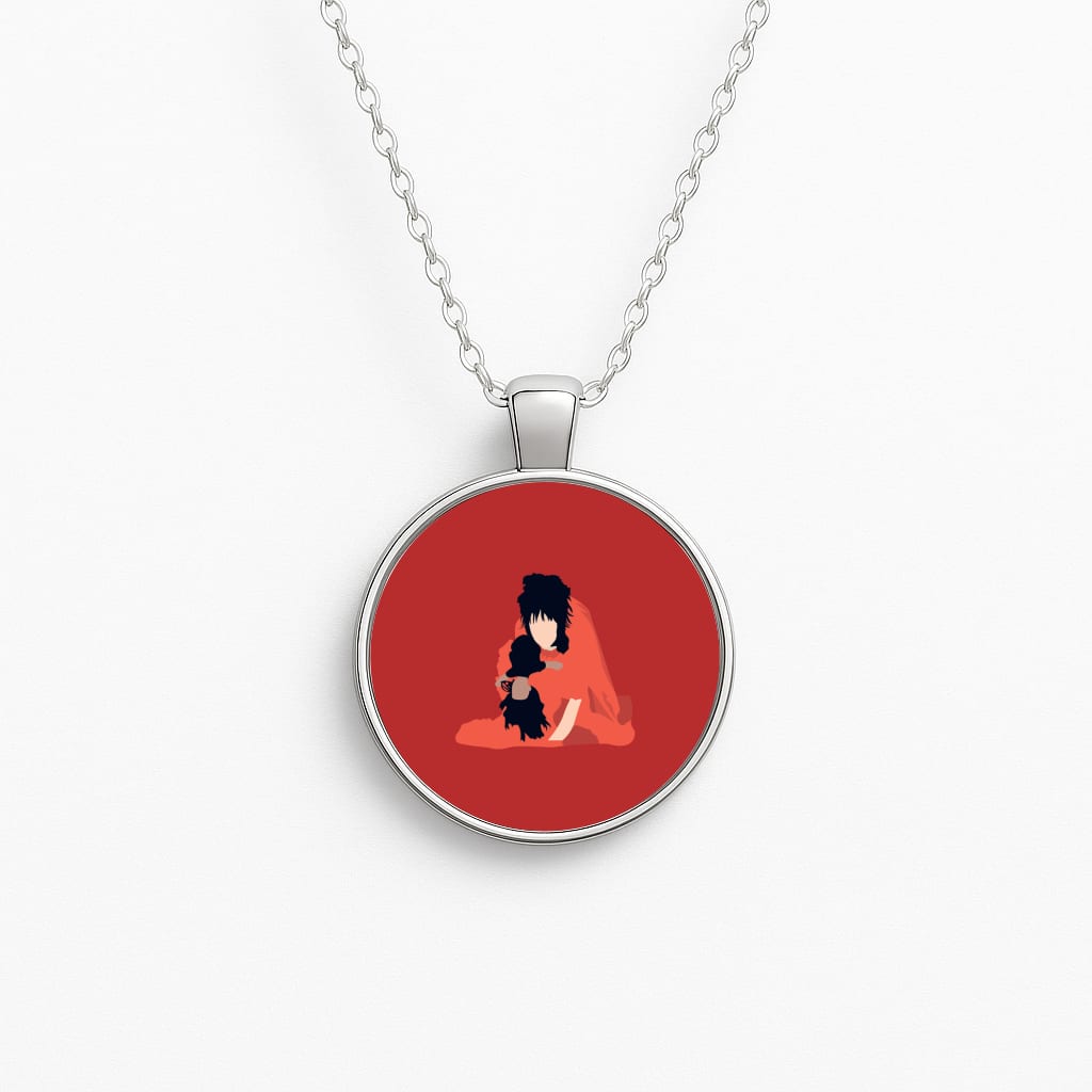 Lydia - Beetle Halloween Circle Necklace