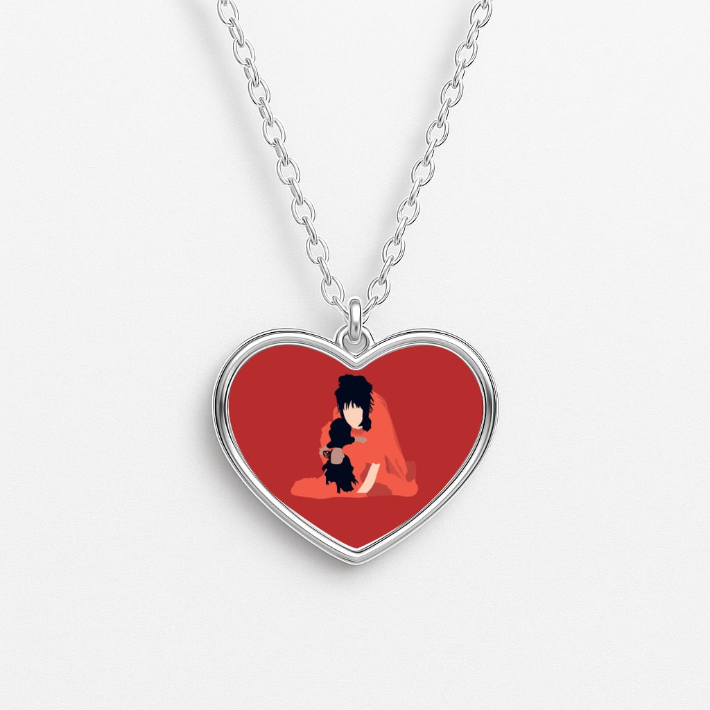 Lydia - Beetle Halloween Heart Necklace
