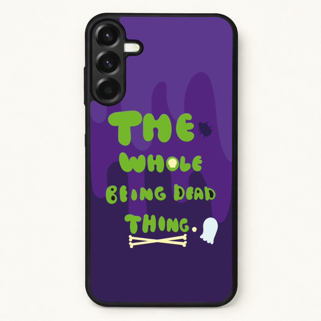 The Whole Being Dead Thing - Beetle Halloween Phone Case for Galaxy A17