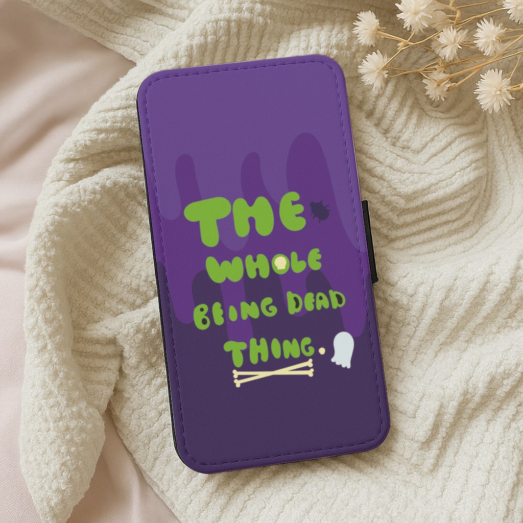 The Whole Being Dead Thing - Beetle Halloween Wallet Phone Case