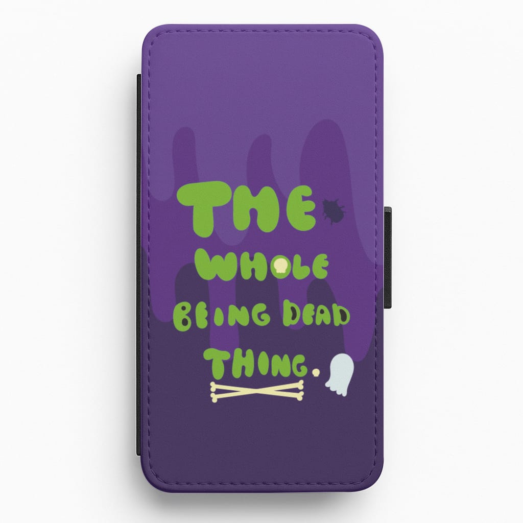 The Whole Being Dead Thing - Beetle Halloween Flip / Wallet Phone Case