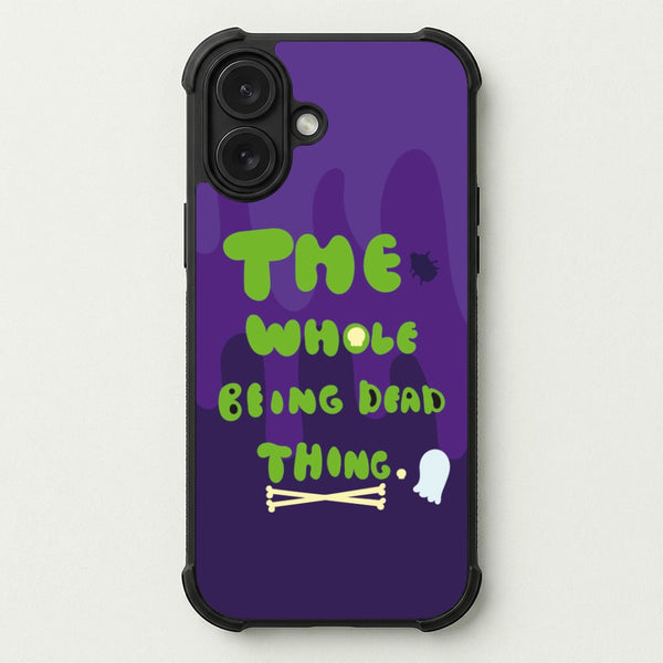 The Whole Being Dead Thing - Beetle Halloween Phone Case — Bumper case