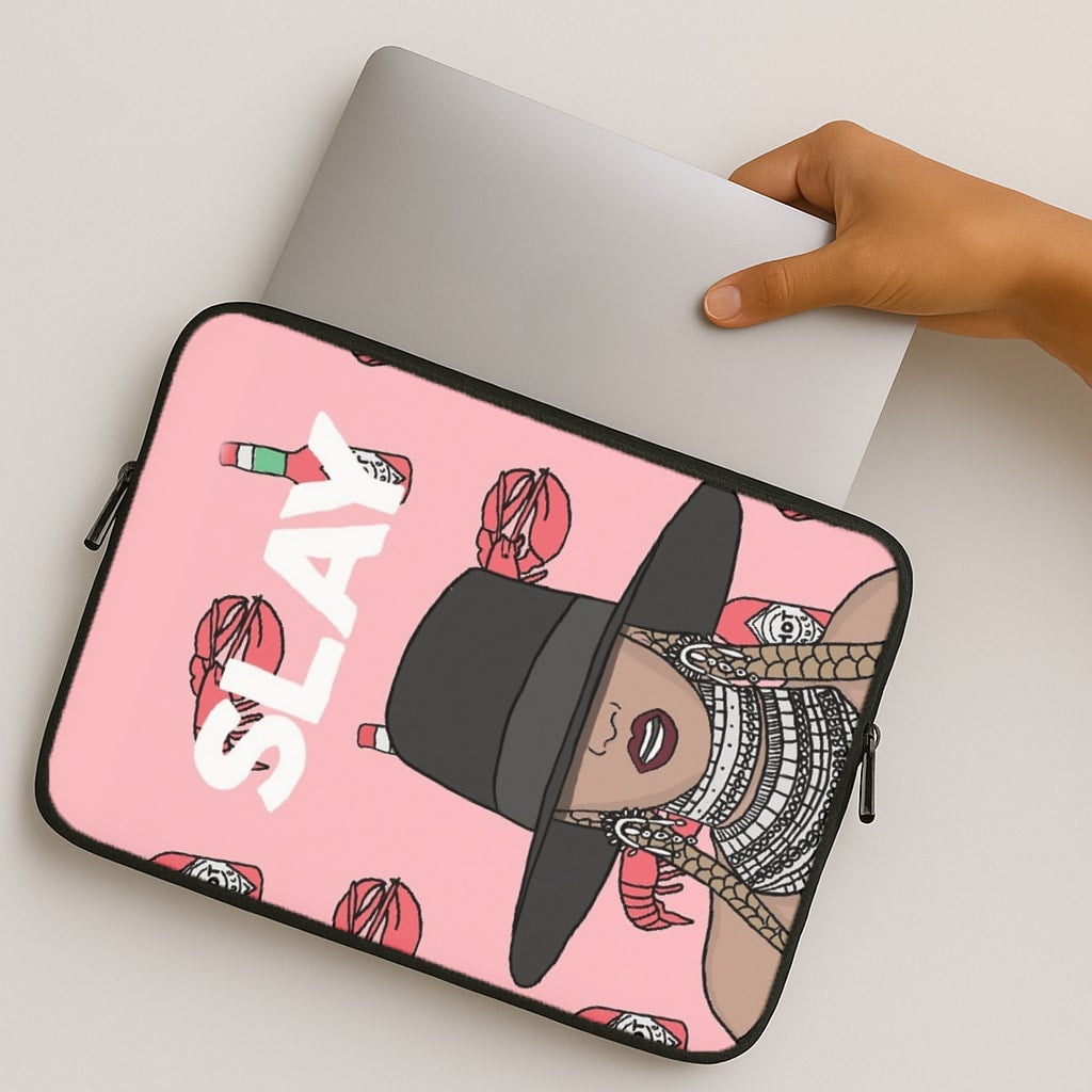 Slay - Queen B Cartoon MacBook Case