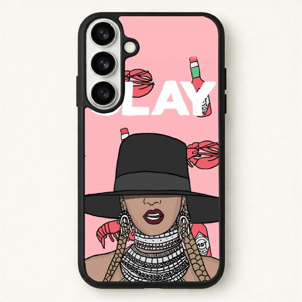 Slay - Queen B Cartoon Phone Case for Galaxy S26