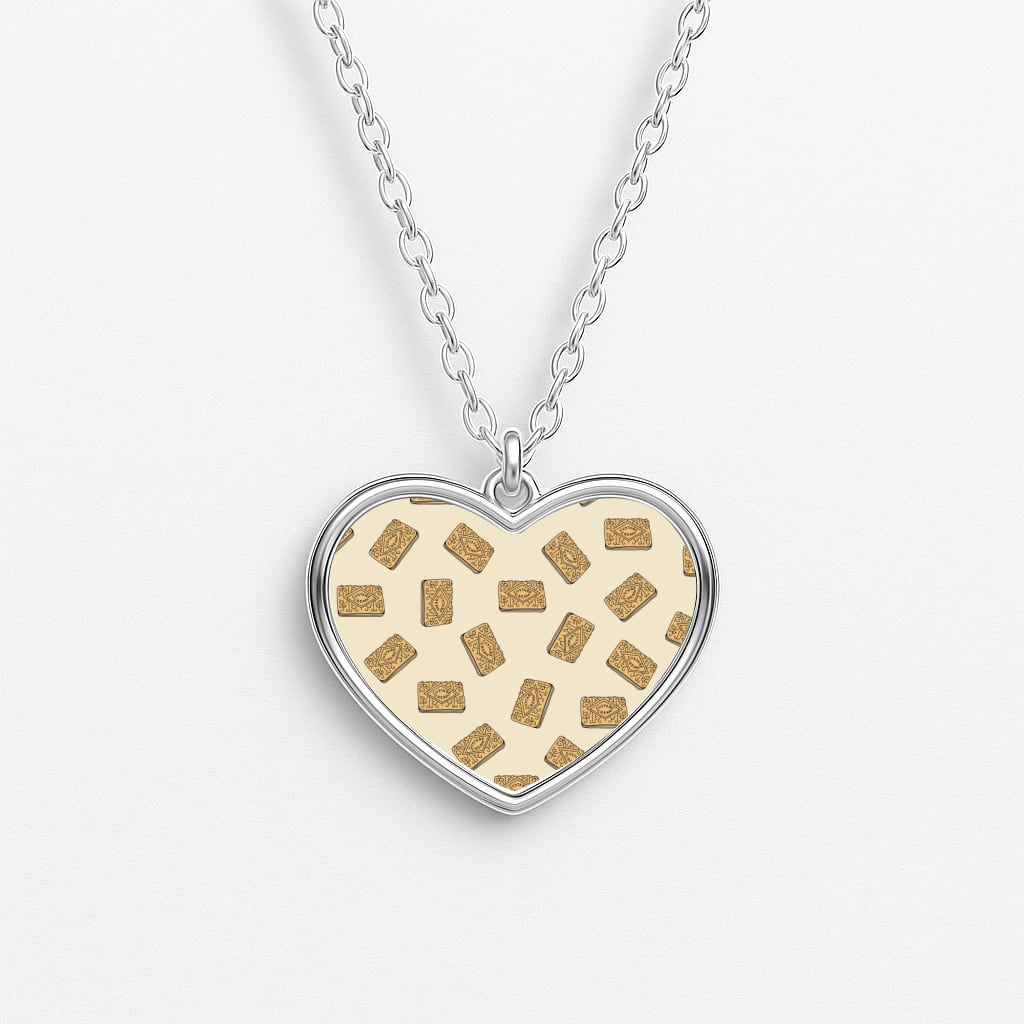 Custard Creams - Biscuits Patterns Necklace