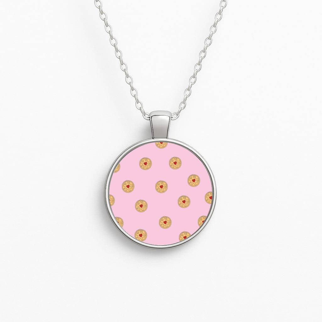Jammy Doggers - Biscuits Patterns Circle Necklace