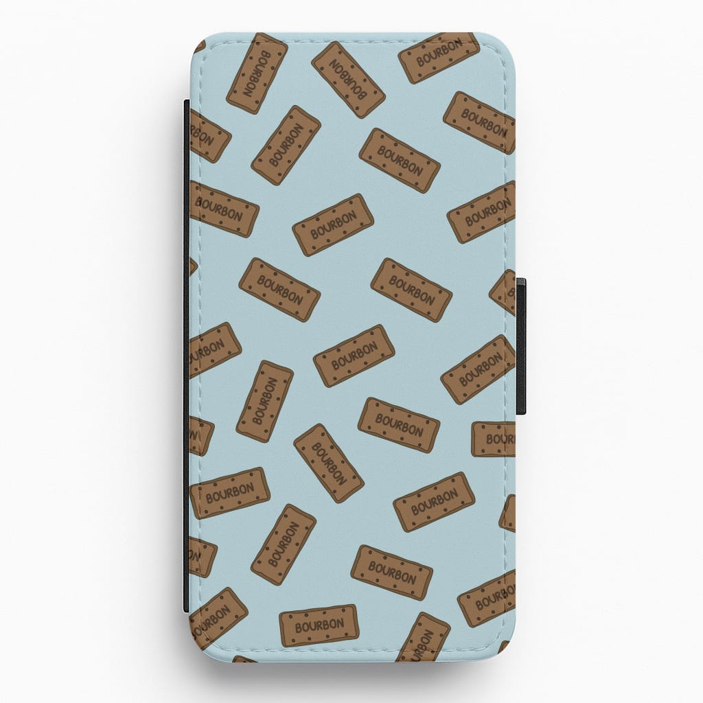 Bourbons - Biscuits Patterns Flip / Wallet Phone Case