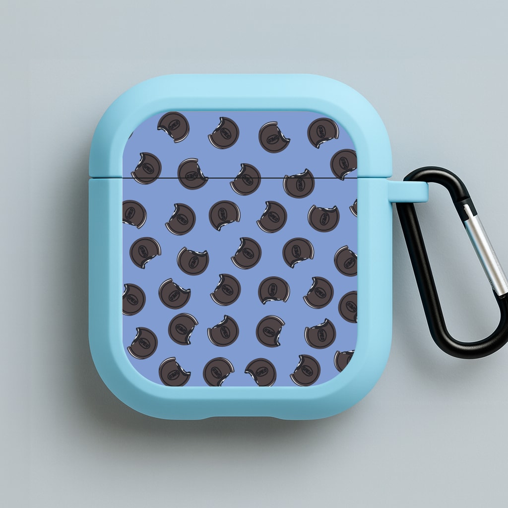 Oreos - Biscuits Patterns Blue AirPods Case