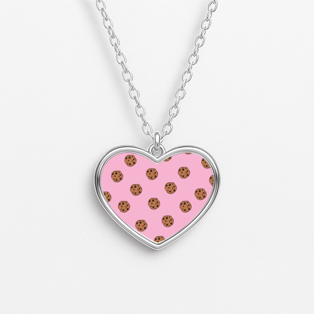 Cookies - Biscuits Patterns Heart Necklace