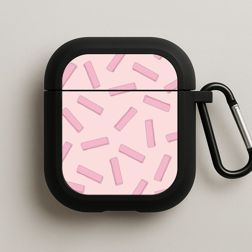 Pink Waffers - Biscuits Patterns AirPods Case