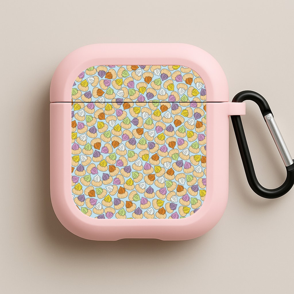 Iced Gems - Biscuits Patterns Pink AirPods Case