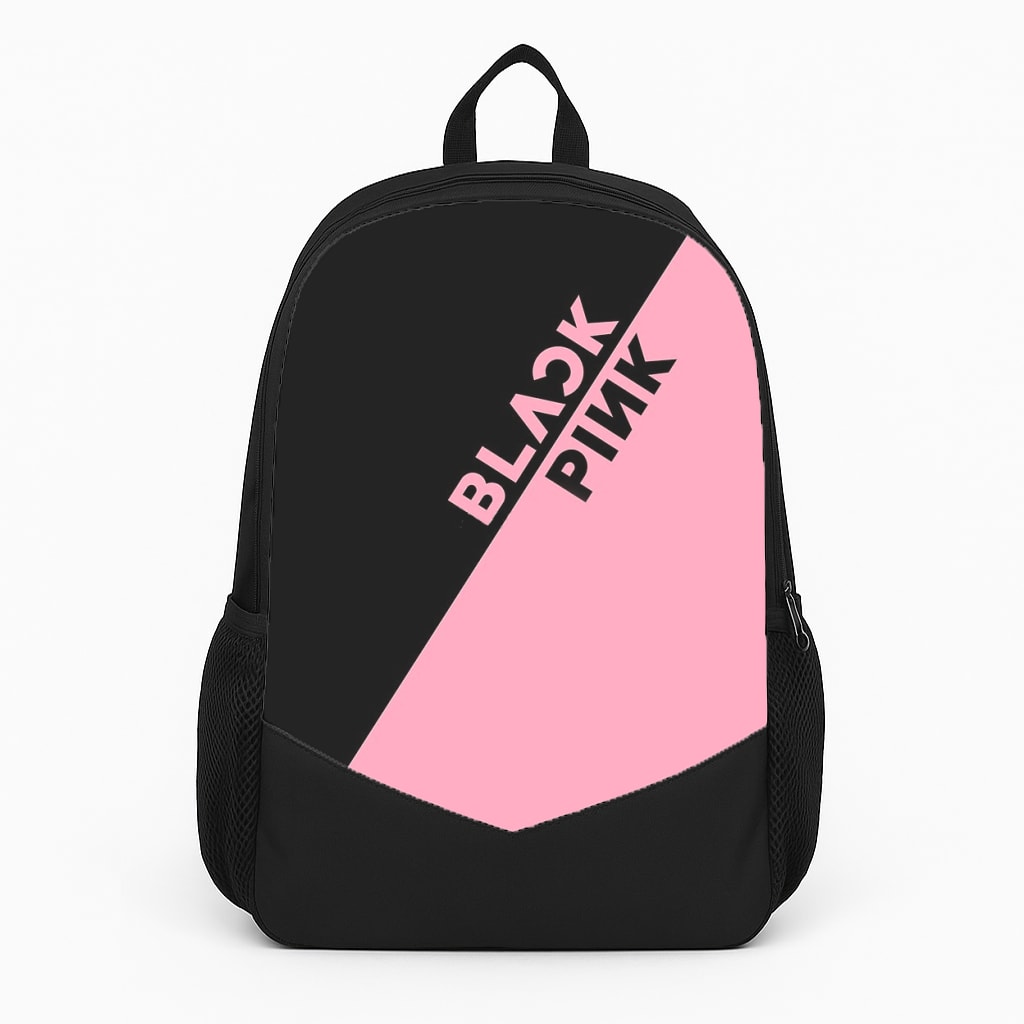 Diagonal Girl K-Pop Band Logo Backpack