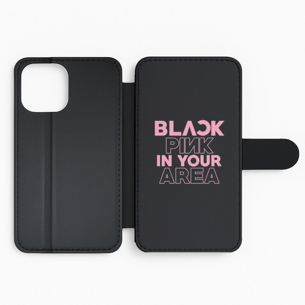 Girl K-Pop Band In Your Area - Black Flip Phone Case