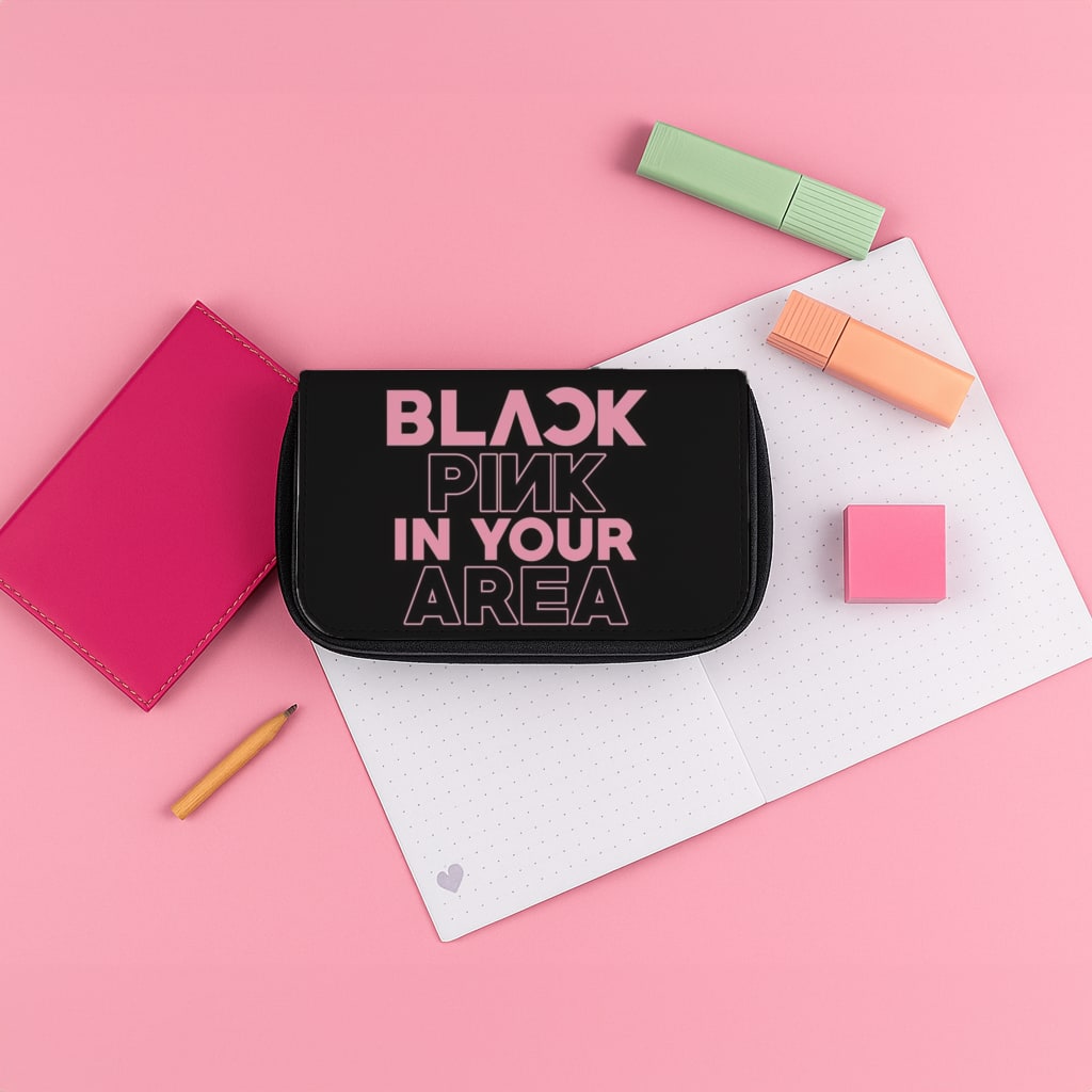 Girl K-Pop Band In Your Area - Black Pencil Case