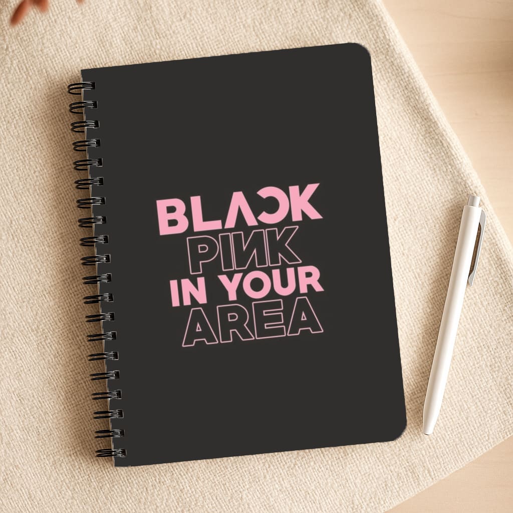 Girl K-Pop Band In Your Area - Black Notepad