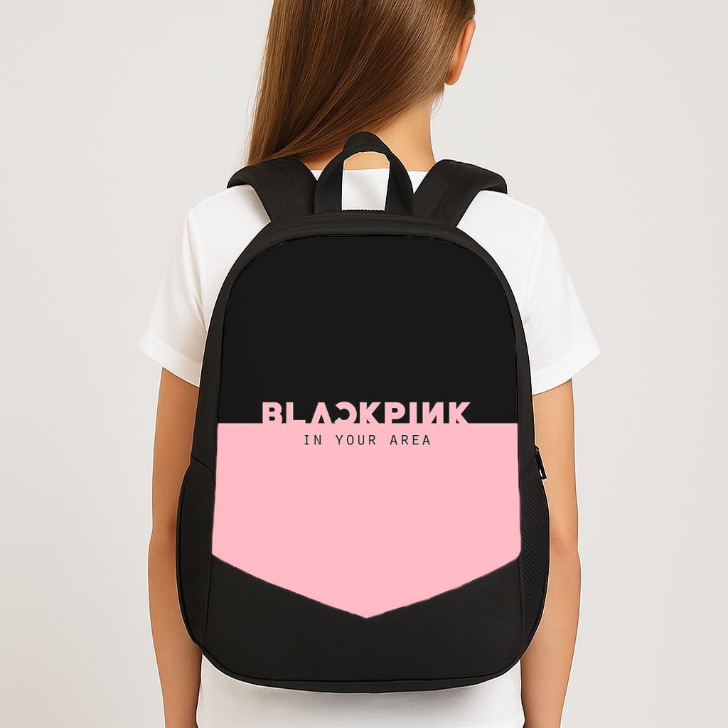 Girl K-Pop Band In Your Area Large School Bag