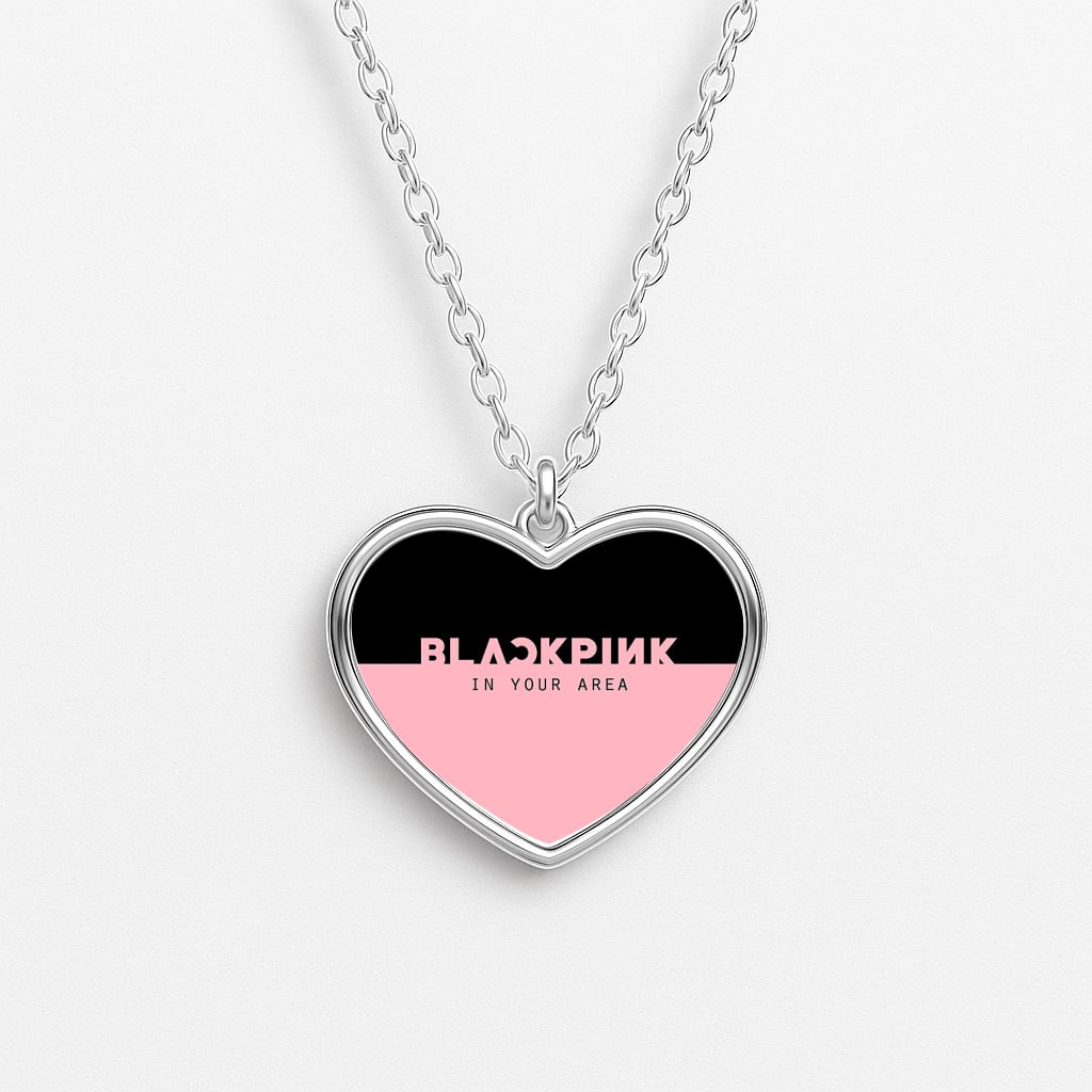 Girl K-Pop Band In Your Area Heart Necklace