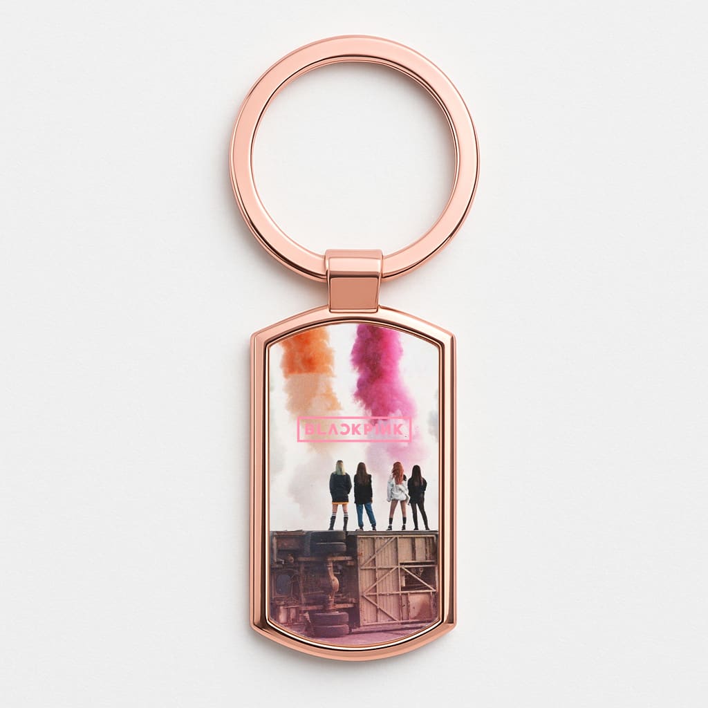 Girl K-Pop Band Girls Rose Gold Keyring