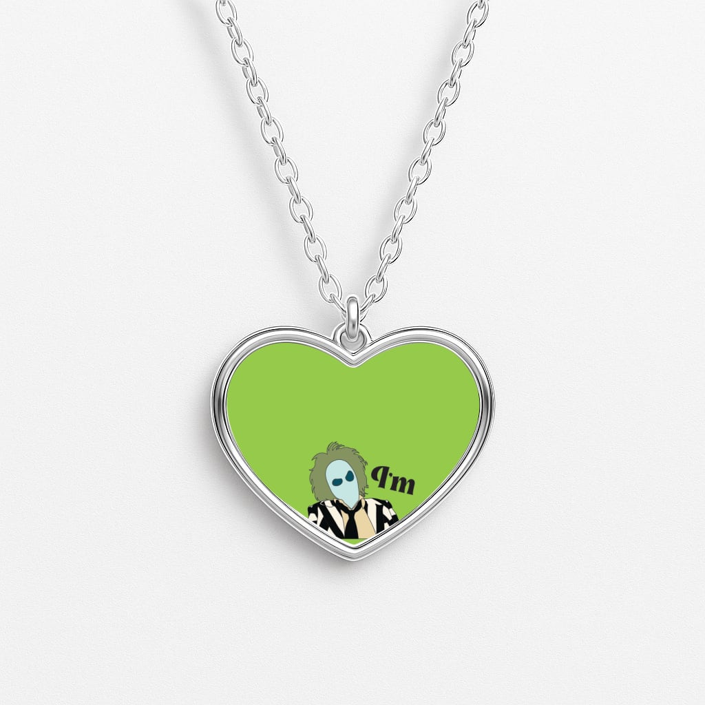 I'm Nightmare Material Heart Necklace