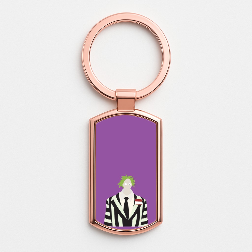 Small Head Rose Gold Keyring