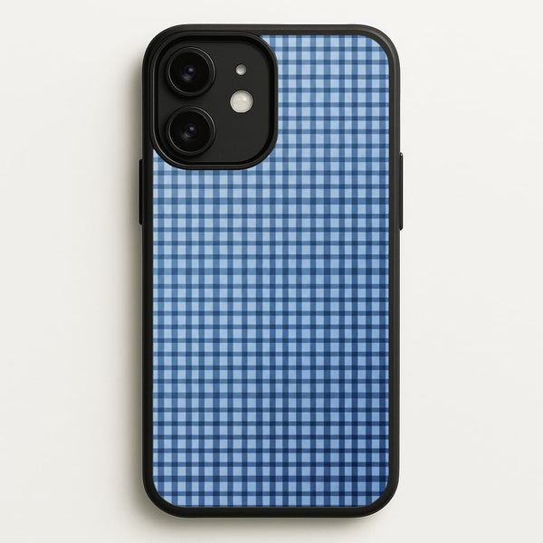 Back to Casics - Blue Gingham Weave Phone Case - iPhone 11 / Standard