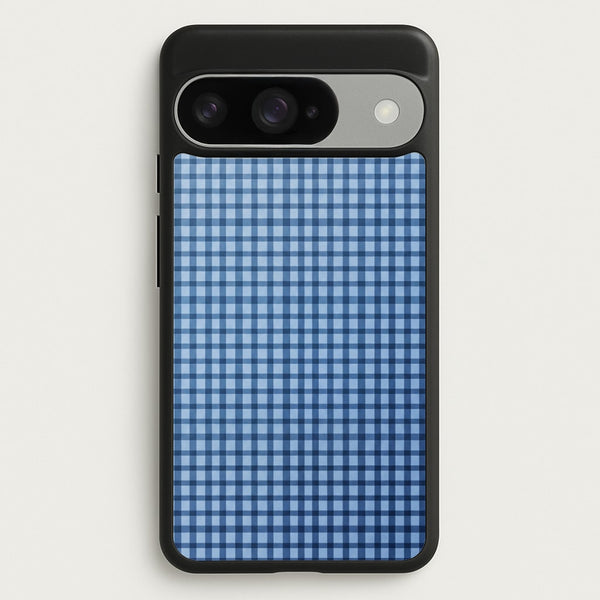 Back to Casics - Blue Gingham Weave Phone Case - Google Pixel 10 / 10 Pro / Standard