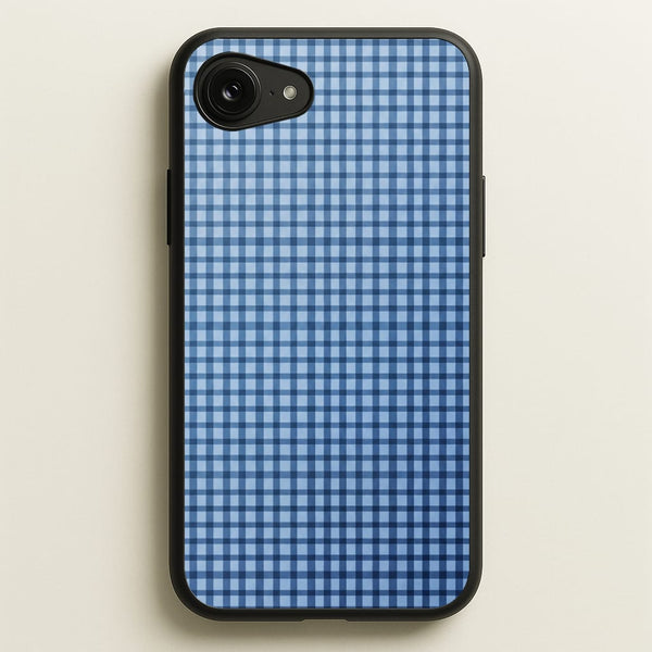 Back to Casics - Blue Gingham Weave Phone Case - iPhone 16e / Standard