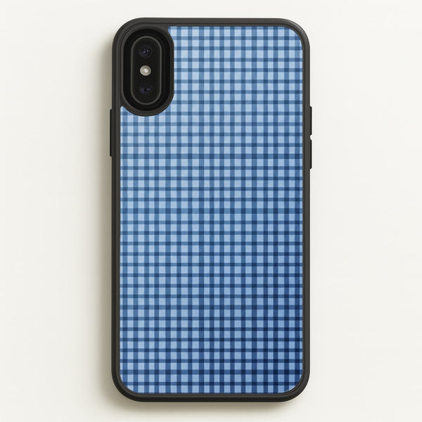 Back to Casics - Blue Gingham Weave Phone Case - iPhone XS Max / Standard