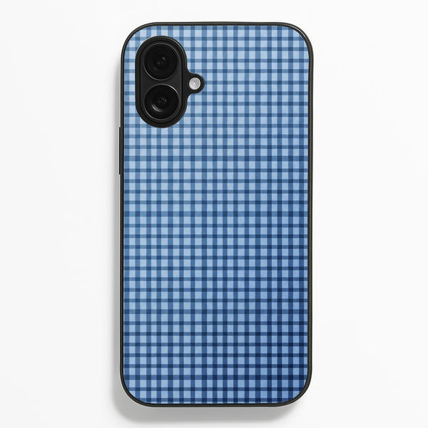 Back to Casics - Blue Gingham Weave Phone Case - iPhone 17 / Standard