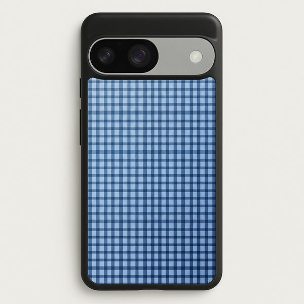 Back to Casics - Blue Gingham Weave Phone Case - Google Pixel 9 / 9 Pro / Standard