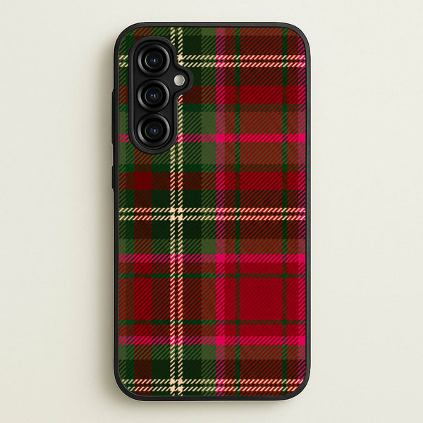 Christmas Tartan Phone Case - Galaxy A54 / Standard